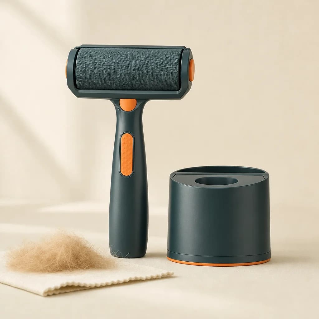 FurGone Pro Roller with its self-cleaning base